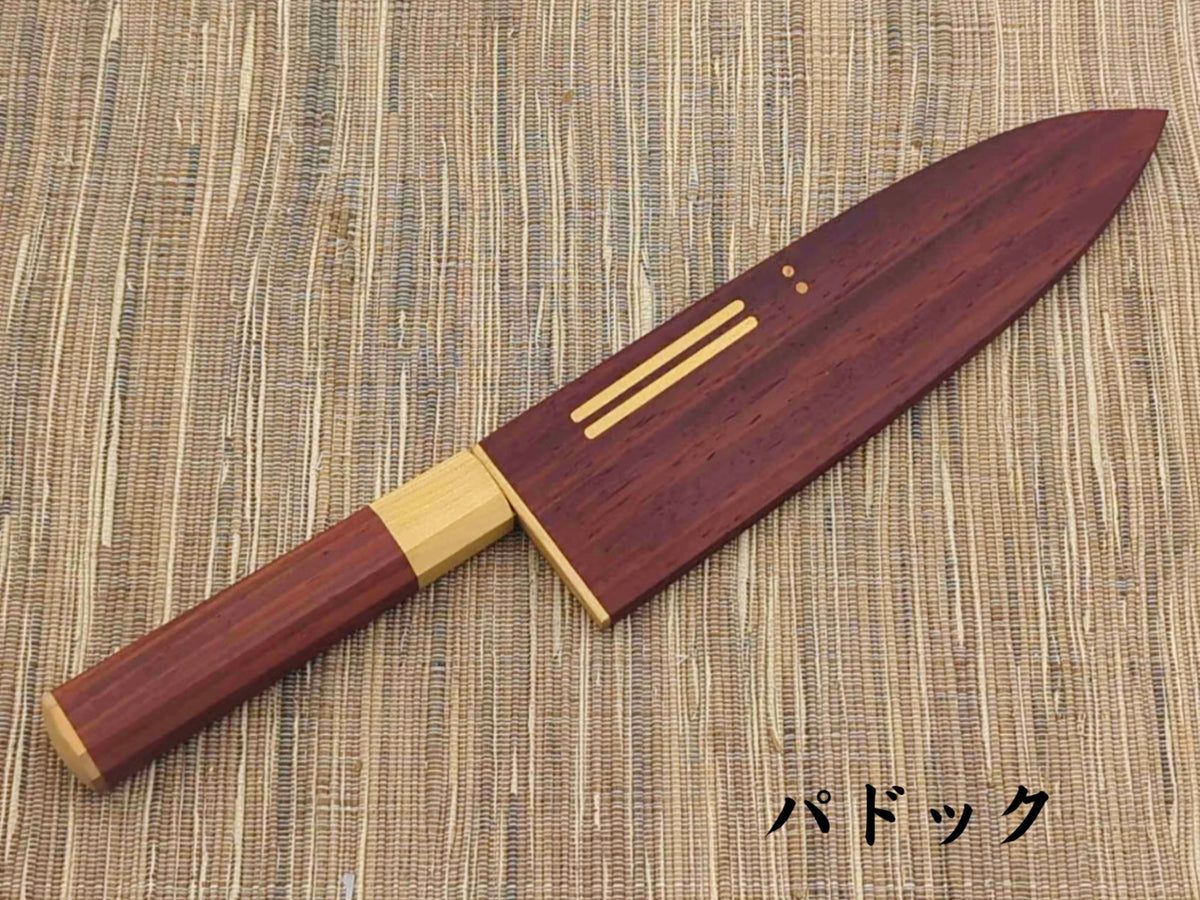 Yoshihiro ZA18 Damascus Santoku 180mm Premium Wood Sheath