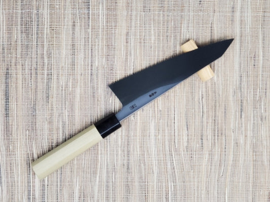 Goh Umanosuke Yoshihiro Shirogami #2 Garasaki (Boning) Knife Magnolia Handle