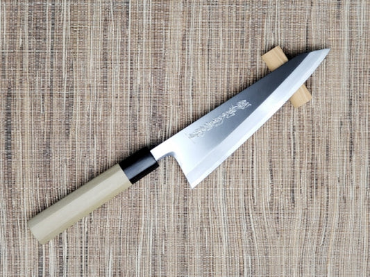 Goh Umanosuke Yoshihiro Shirogami #2 Garasaki (Boning) Knife Magnolia Handle