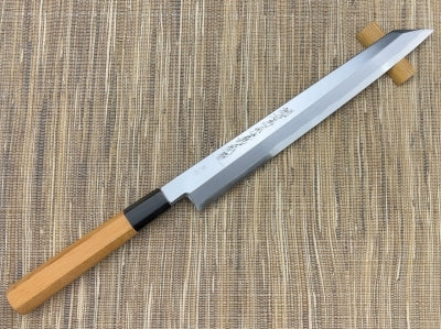 Goh Umanosuke Yoshihiro Acero azul #1 Patrón de onda Yanagi Kiritsuke 270 mm (10,6 pulgadas)