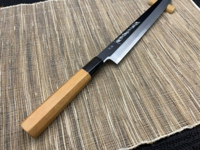 Goh Umanosuke Yoshihiro Blue Steel #1 Wave Pattern Yanagi Kiritsuke 270mm (10.6in)