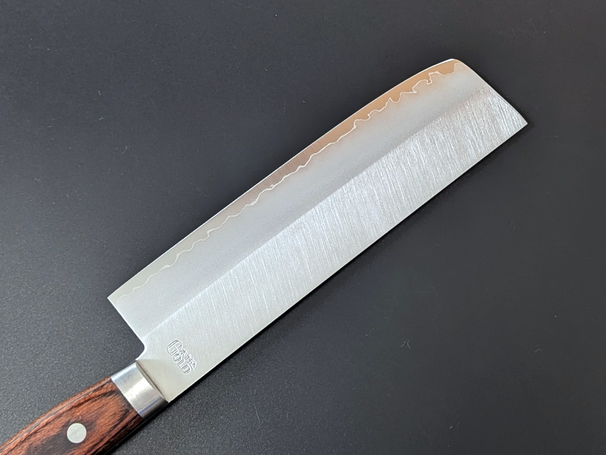 Yoshihiro VG1 Nakiri, 160 mm (6,29 Zoll), Griff aus Mahagoni-Sperrholz