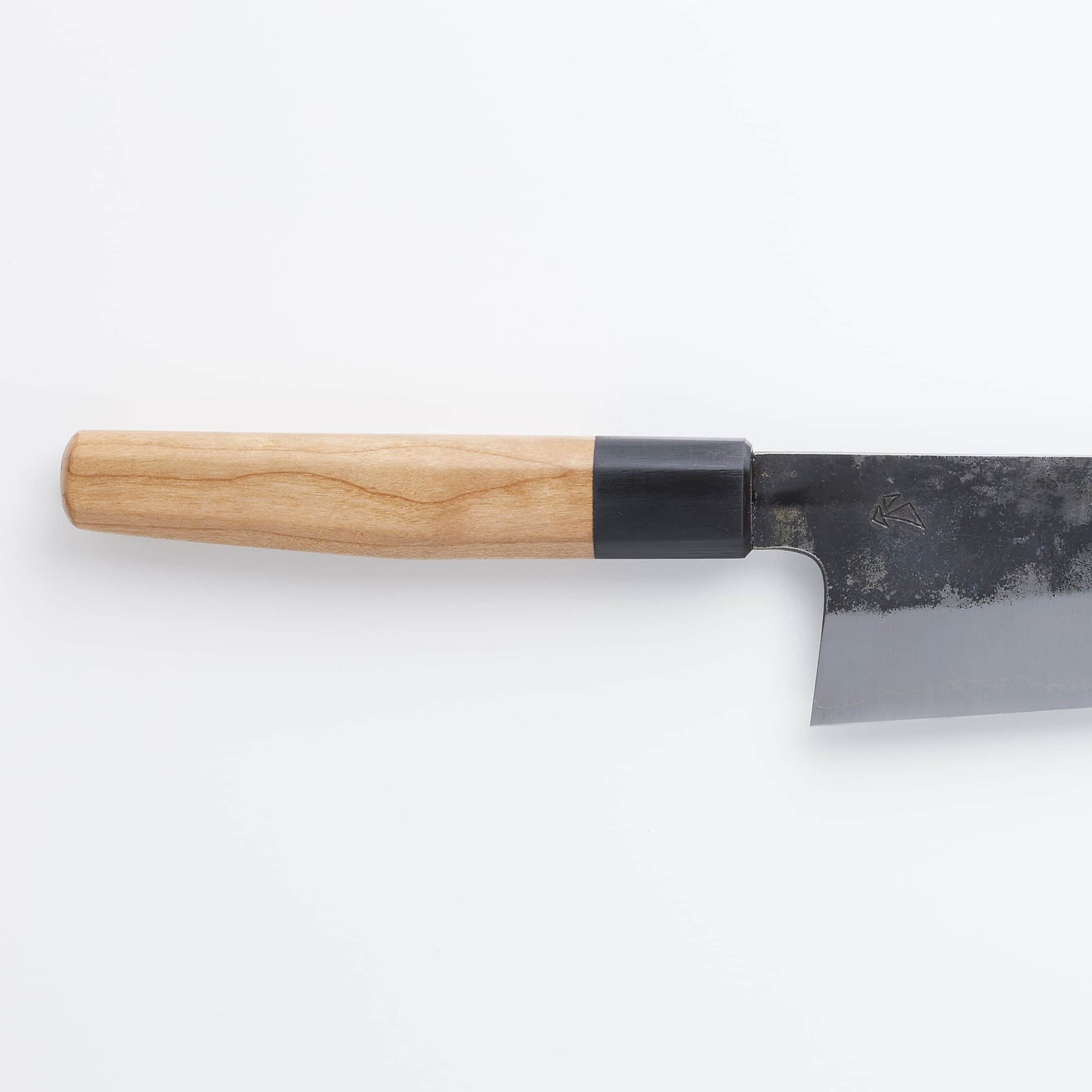 Asano Fusataro Weißer Stahl #1 Kurouchi Gyutoku 185 mm (7,28 Zoll)