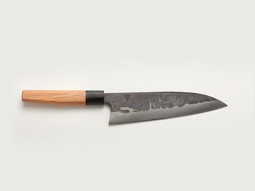 Asano Fusataro Acero blanco #1 Kurouchi Santoku 200 mm (7,87 pulgadas)