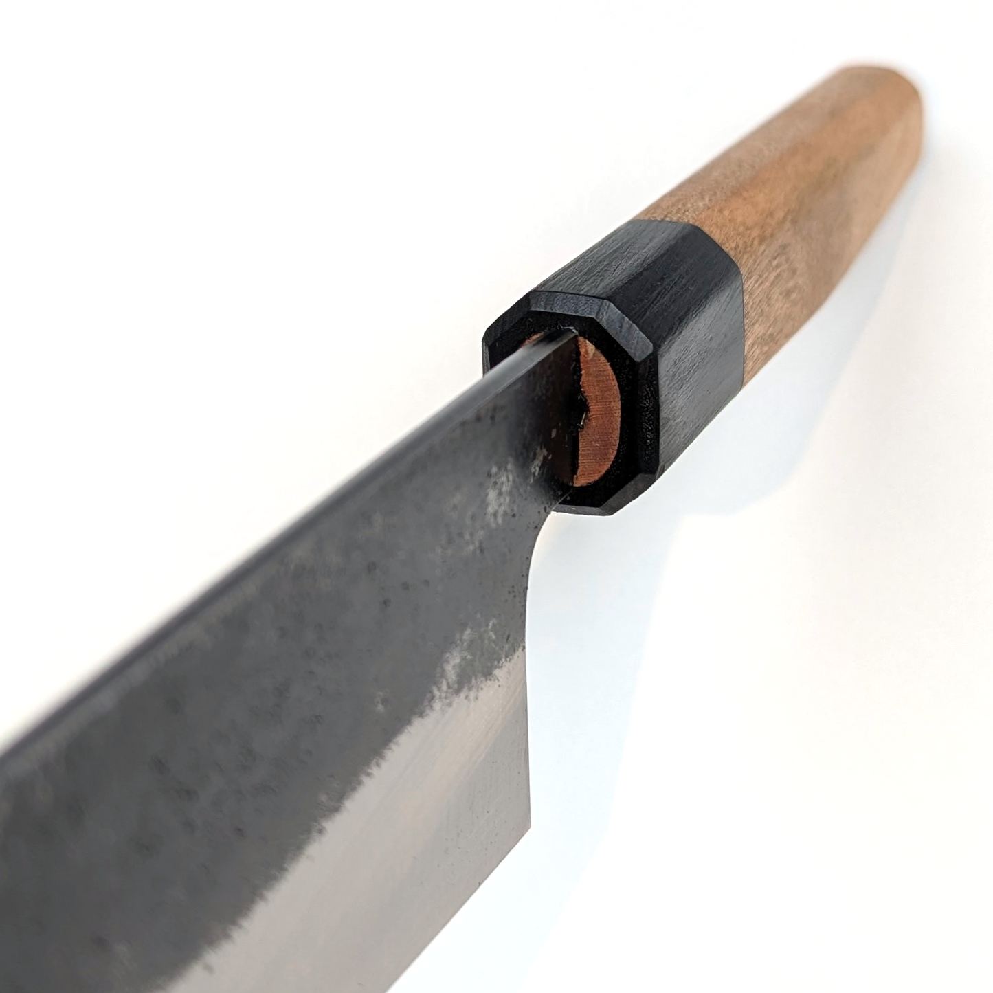 Asano Fusataro Weißer Stahl #1 Kurouchi Gyutoku 185 mm (7,28 Zoll)