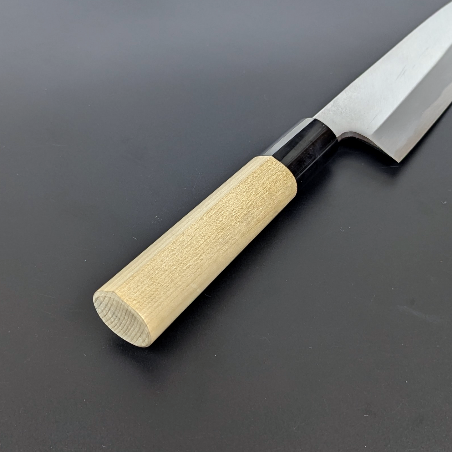 Enami Uchihamono White Steel #2 Kataba Santoku 180mm Magnolia Handle