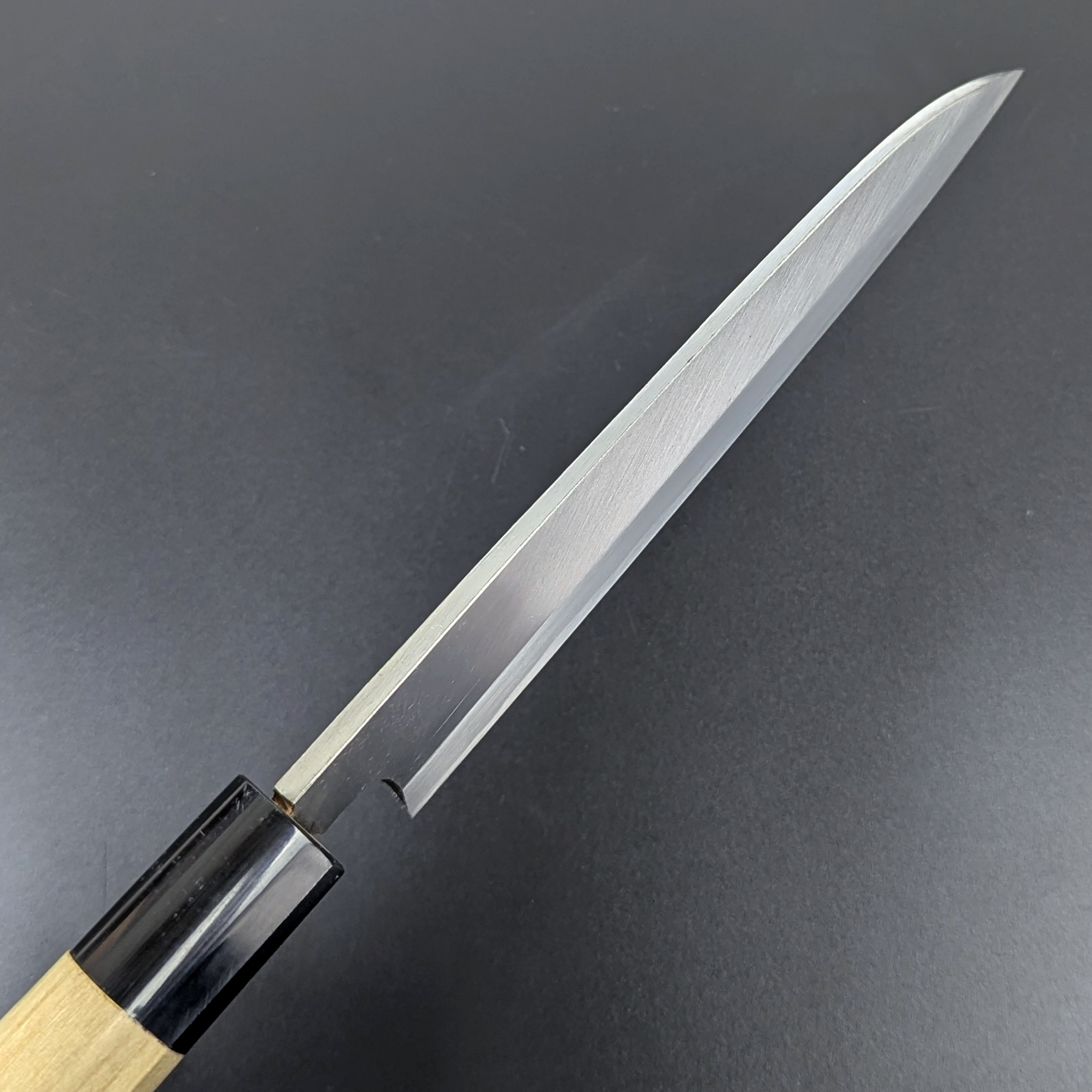Enami Uchihamono White Steel #2 Kataba Santoku 180mm Magnolia Handle