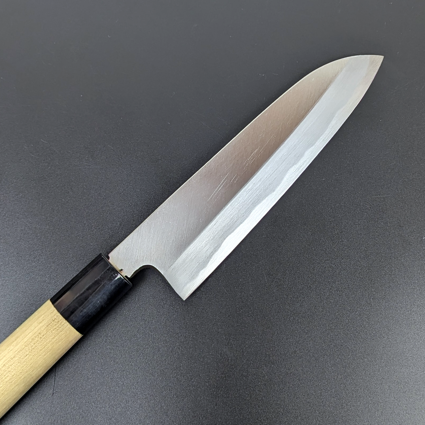 Enami Uchihamono White Steel #2 Kataba Santoku 180mm Magnolia Handle