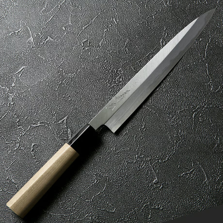 Goh Umanosuke Yoshihiro Acero blanco n.º 2 Kasumi-togi Yanagiba 240 mm - 300 mm (9,4 in - 11,8 in)