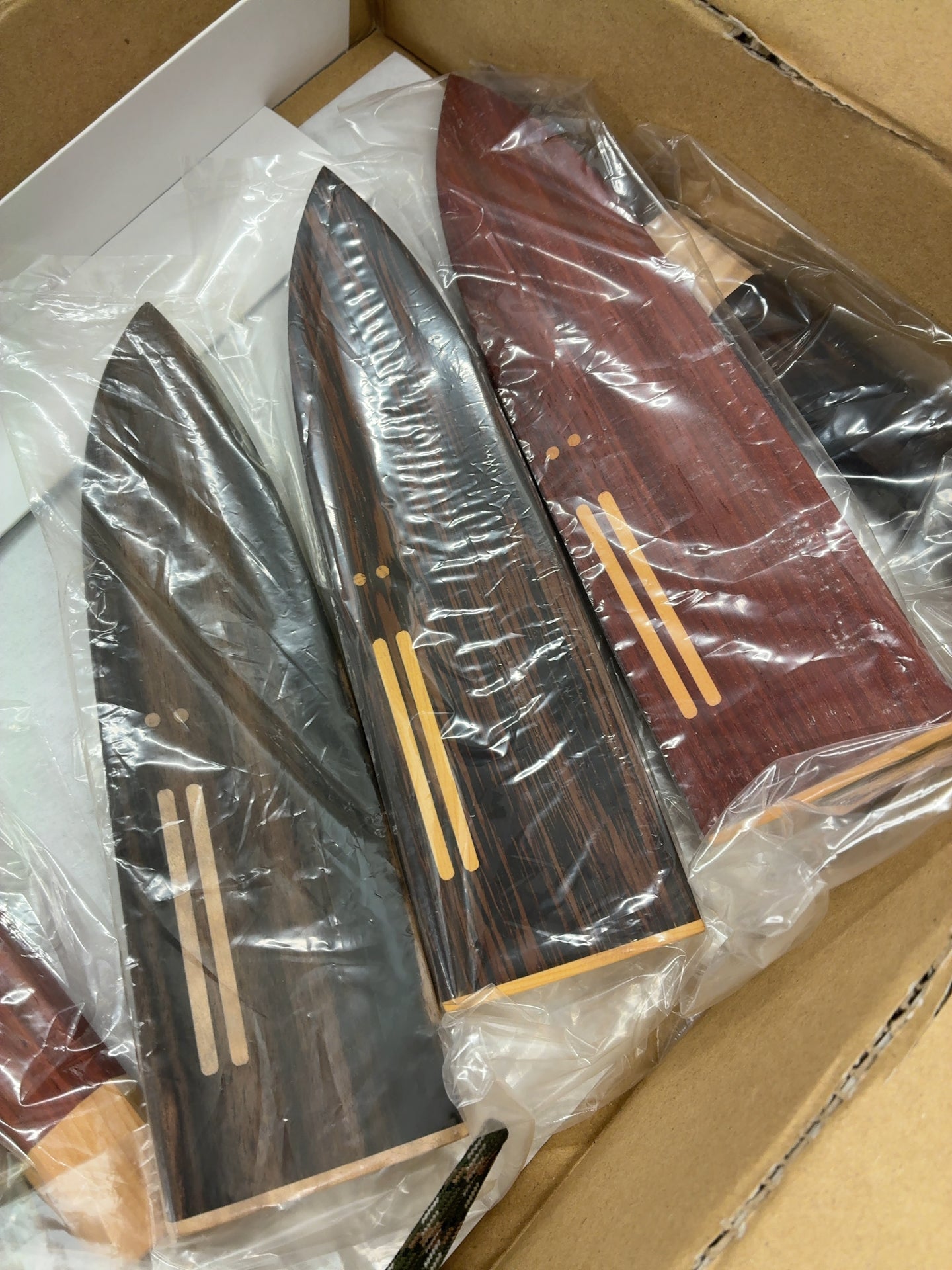 Yoshihiro ZA18 Damascus Santoku 180mm Premium Wood Sheath