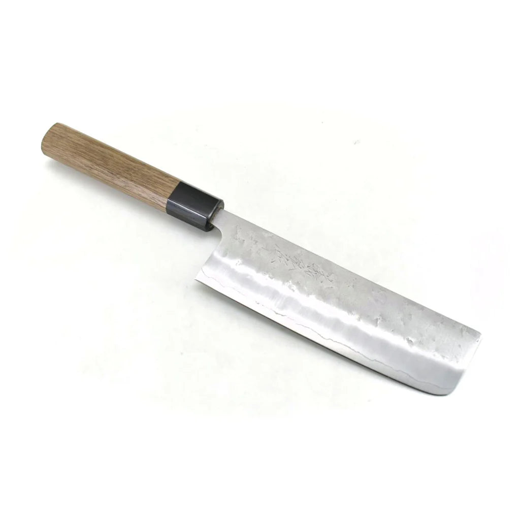 Yoshihiro Ginsan Nashiji Nakiri 165mm Walnut Handle