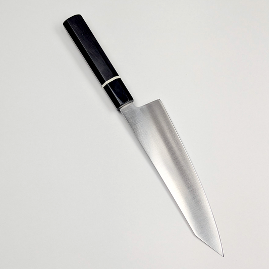 Inoguchi Ginsan Kiritsuke Gyuto 210mm Ebony Handle (White Ring)