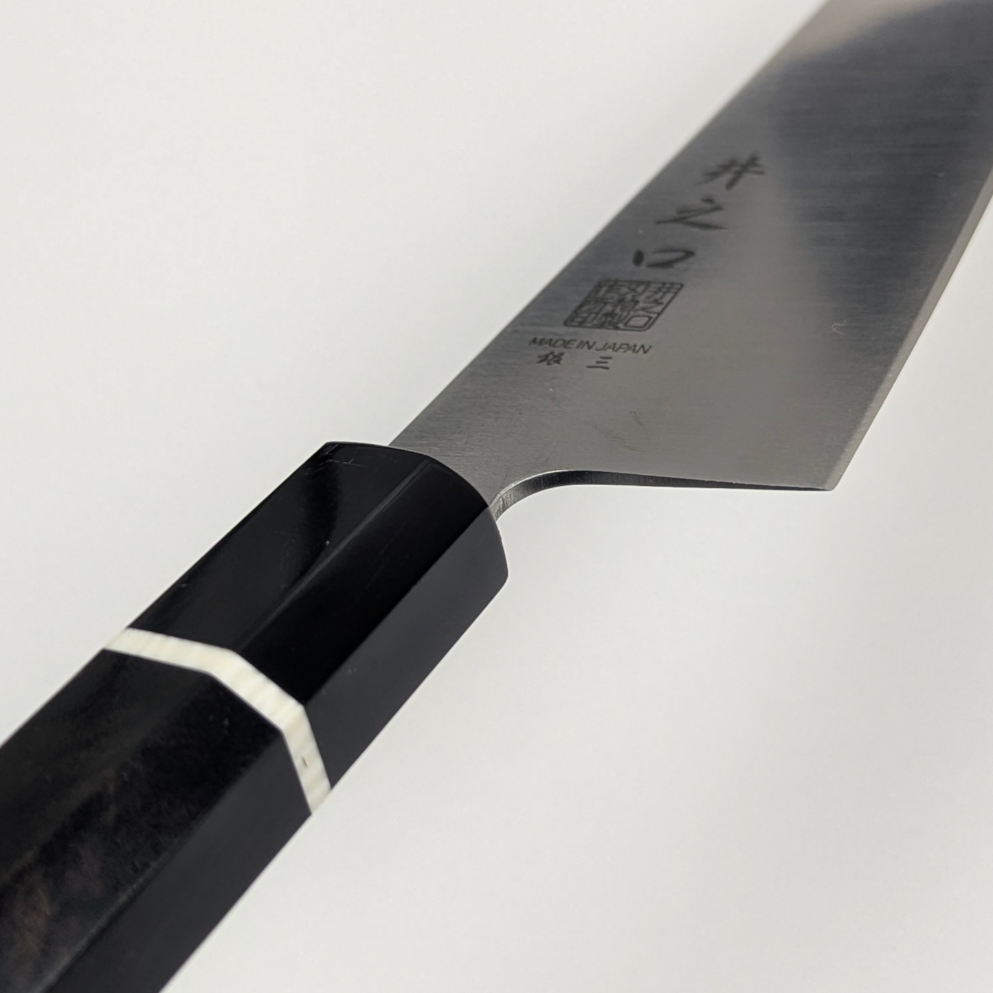 Inoguchi Ginsan Kiritsuke Gyuto 210mm Ebony Handle (White Ring)