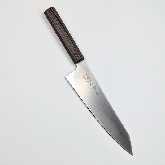 Inoguchi Ginsan Kiritsuke Gyuto 210mm Walnut Handle