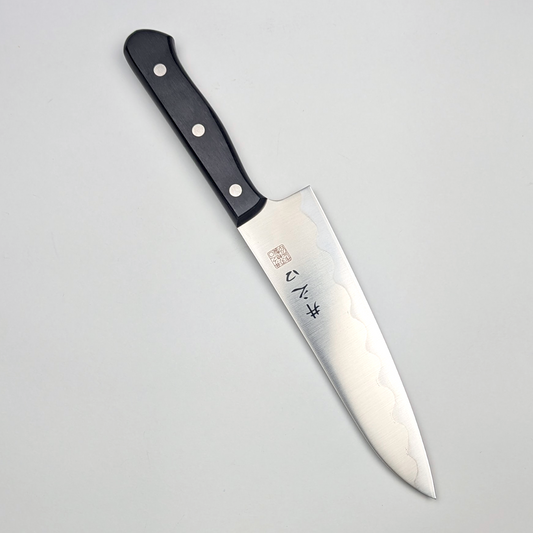 Inoguchi Ginsan Wave Gyuto Black Plywood Handle