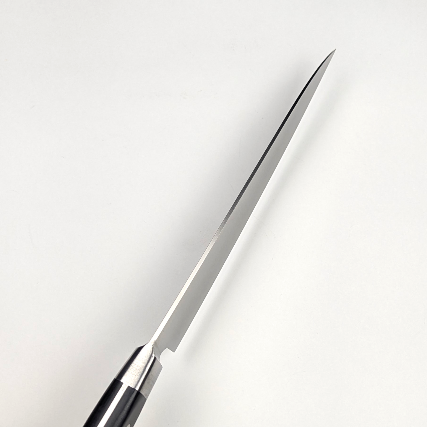 Inoguchi Ginsan Gyuto 210mm Bolster Black Plywood Handle