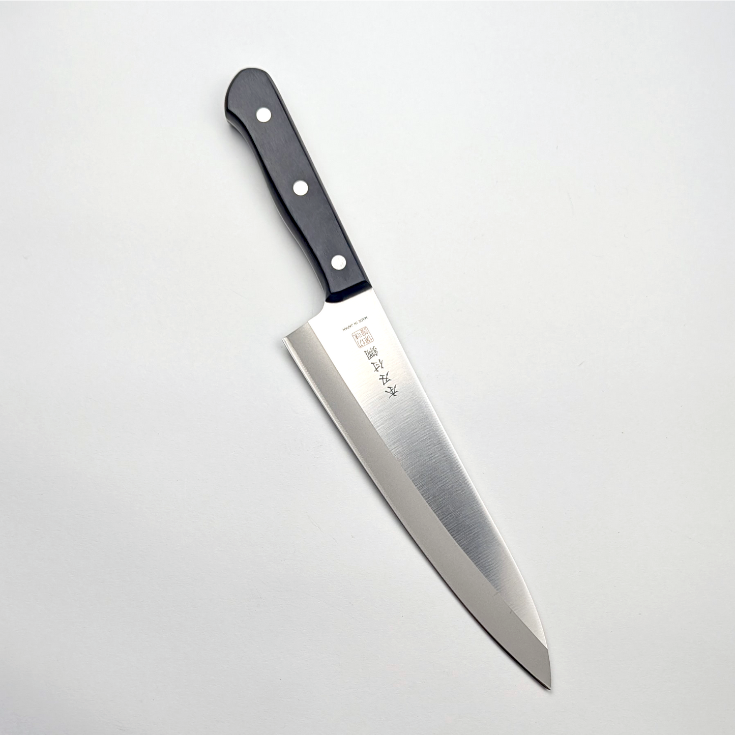 Inoguchi AUS8 Suji Gyuto 200mm Black Plywood Handle