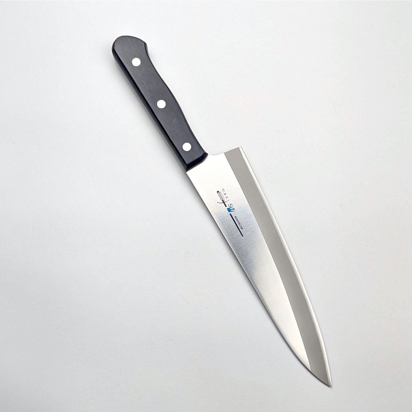 Inoguchi AUS8 Suji Gyuto 200mm Black Plywood Handle