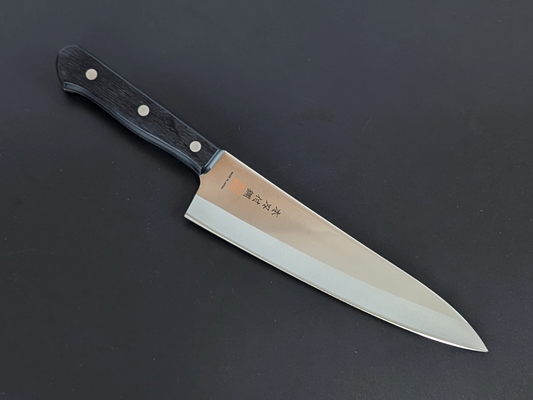 Inoguchi AUS8 Suji Gyuto 200mm Black Plywood Handle