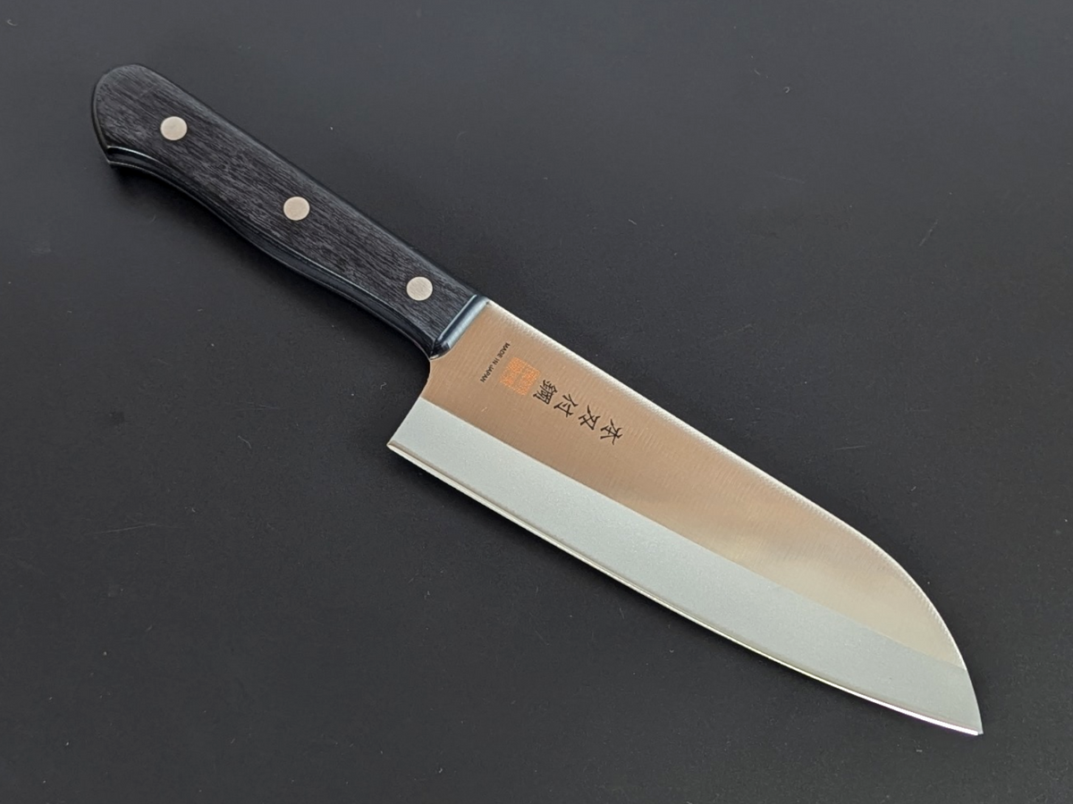 Inoguchi AUS8 Suji Santoku 170mm Black Plywood Handle