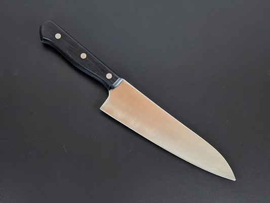 Inoguchi Ginsan Wave Gyuto Black Plywood Handle