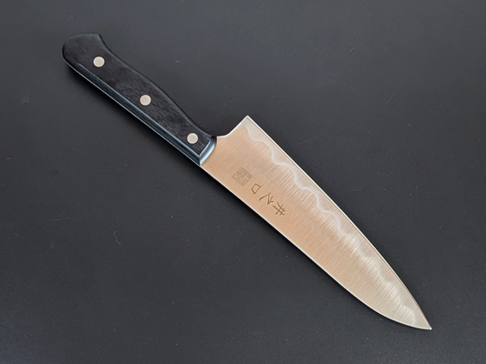 Inoguchi Ginsan Wave Gyuto Black Plywood Handle
