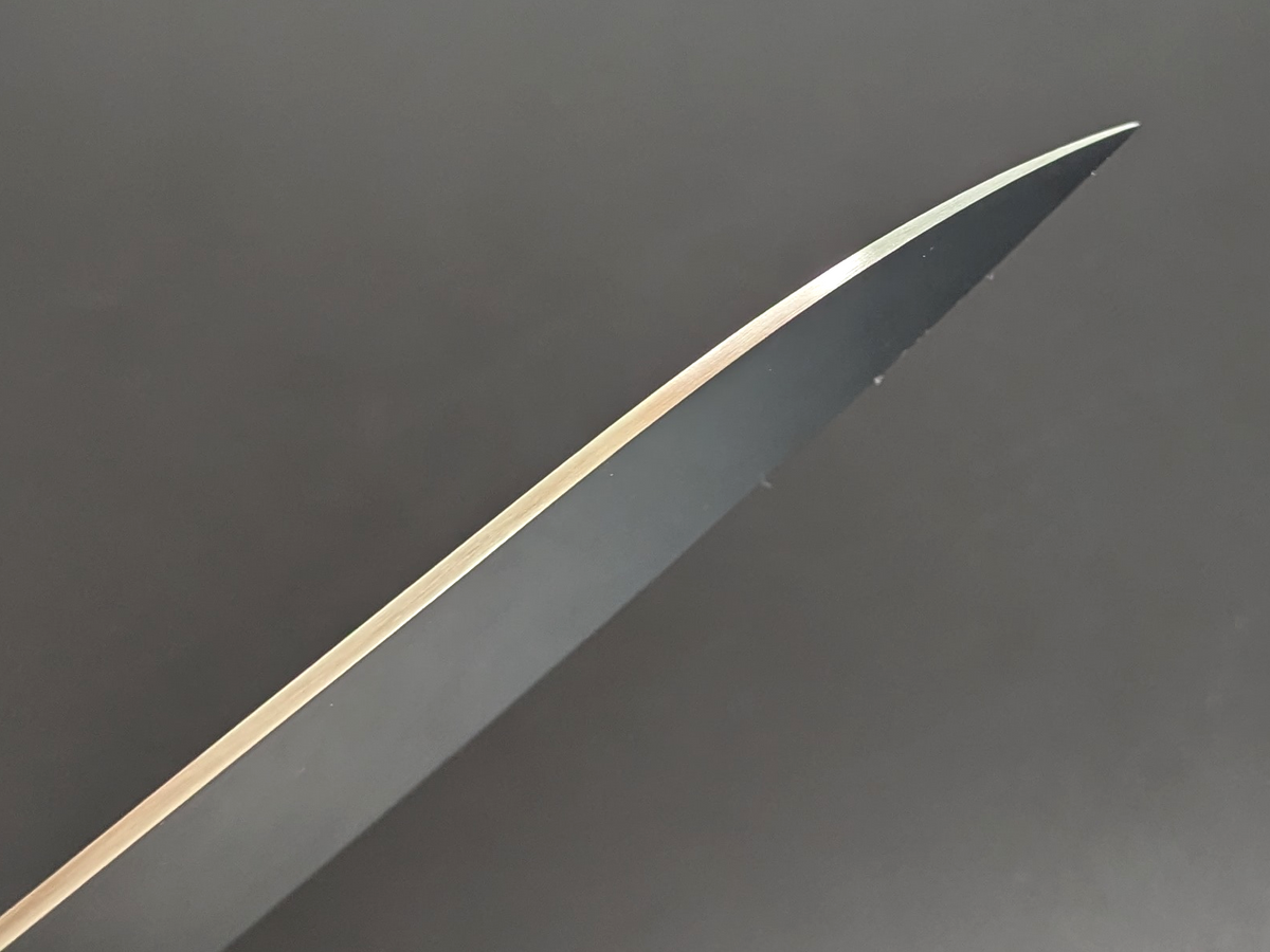 Inoguchi Ginsan Santoku Bolster Black Plywood Handle Color Engraving