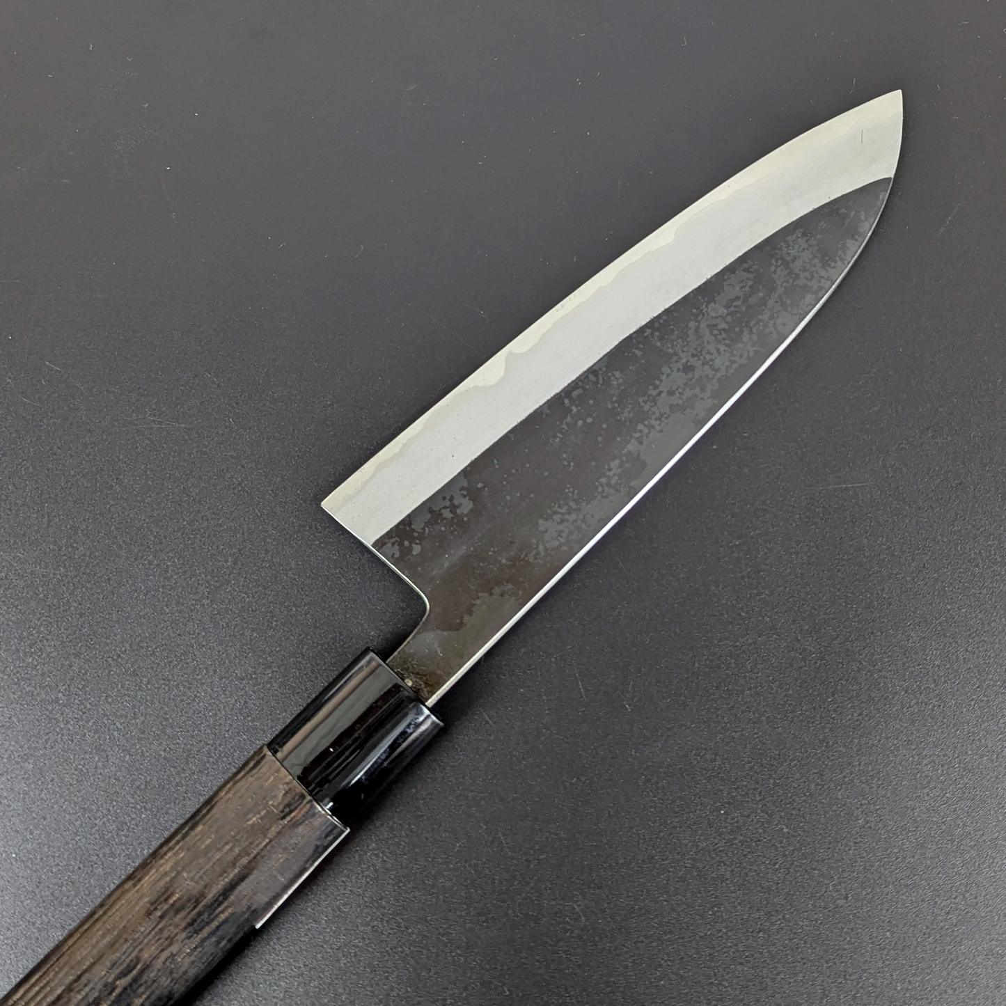 Sadamasa Stainless Clad Aogami #2 Kurouchi Santoku 165mm (6.49in)