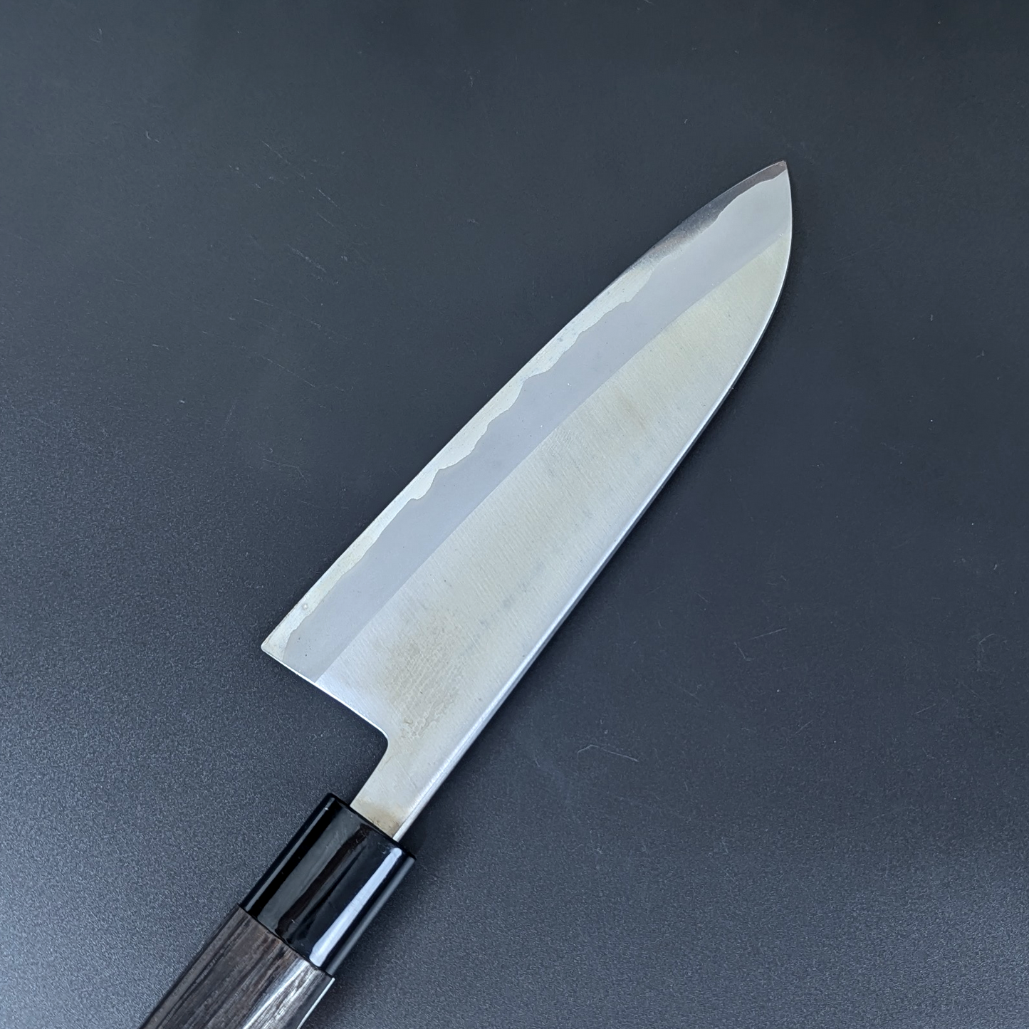 Sadamasa Stainless Clad Aogami #2 Migaki Santoku 165mm