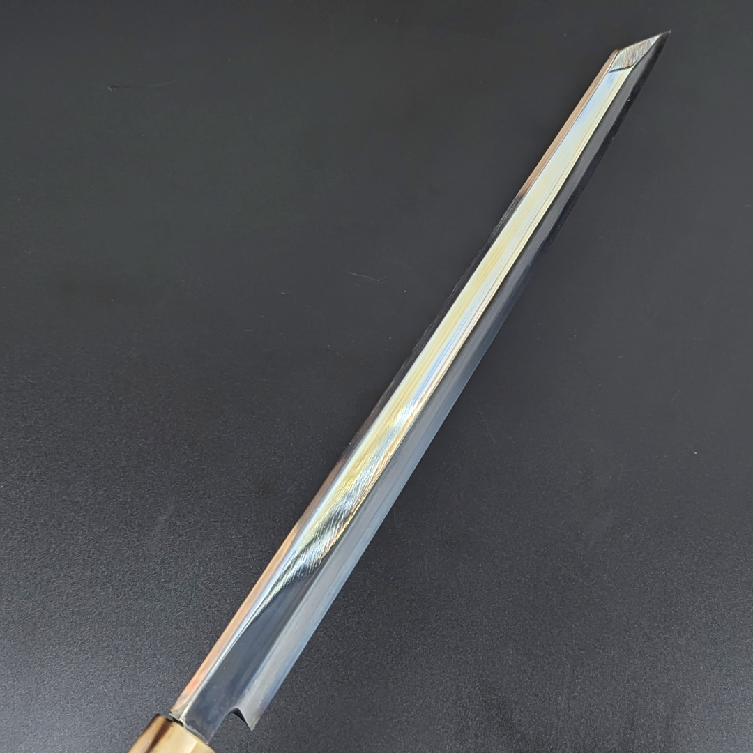 Ginsan Mirror Kiritsuke Yanagiba 270mm Ebony Handle with Magnolia Saya