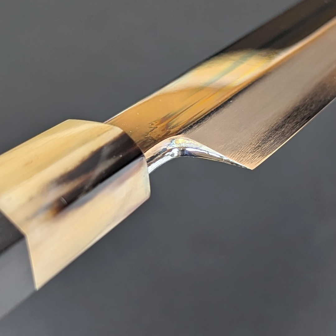 Shiroyama Ginsan Mirror Kiritsuke Yanagiba 270mm Ebony Handle with Magnolia Saya