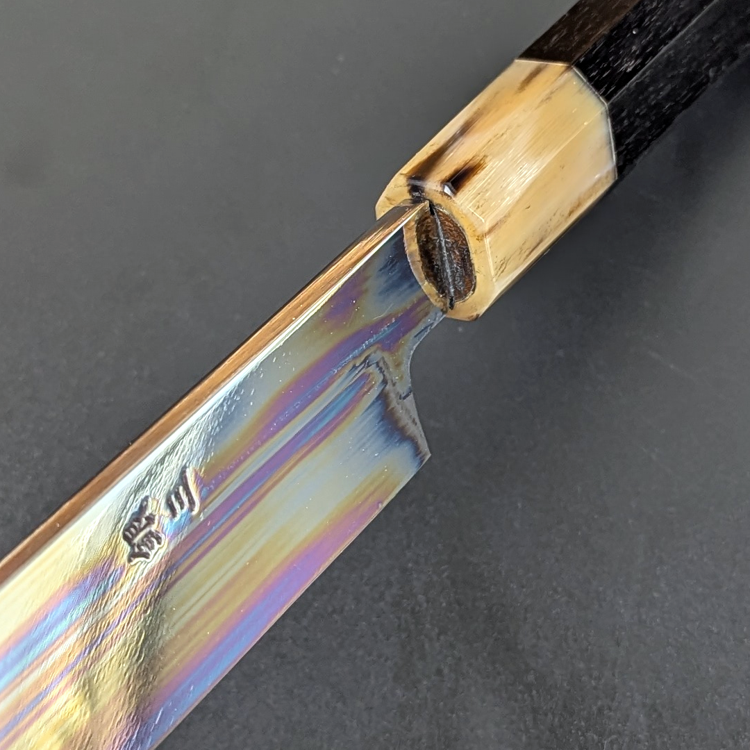Shiroyama Ginsan Mirror Kiritsuke Yanagiba 270mm Ebony Handle with Magnolia Saya