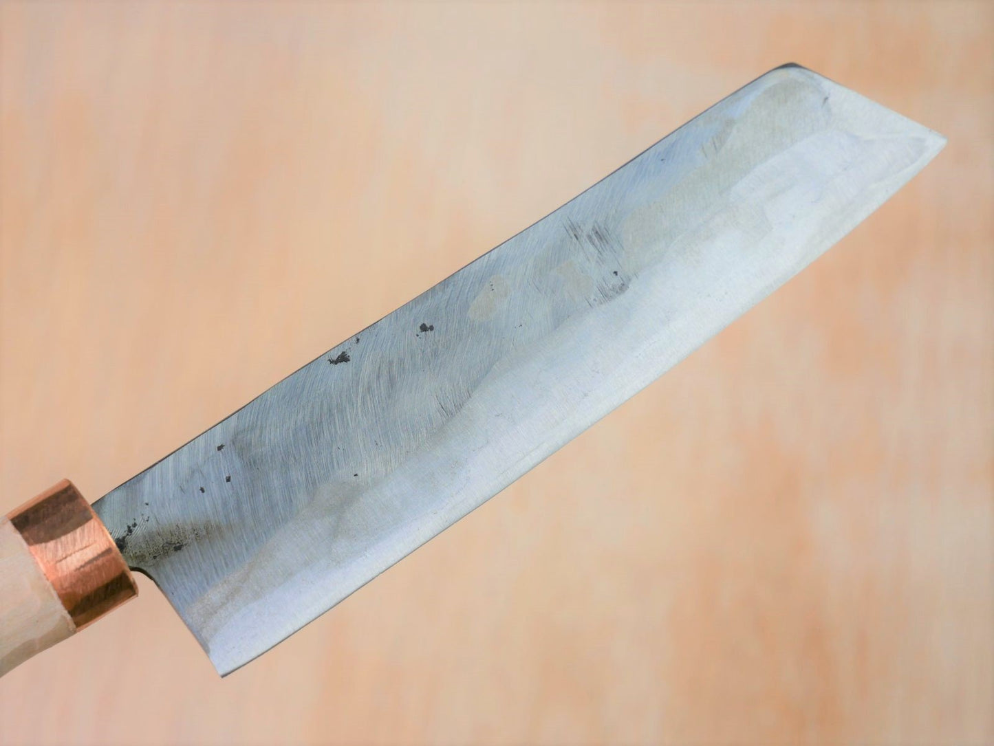 Blade of Shirogami No.3 Nakiri made by Tsutomu Takahashi