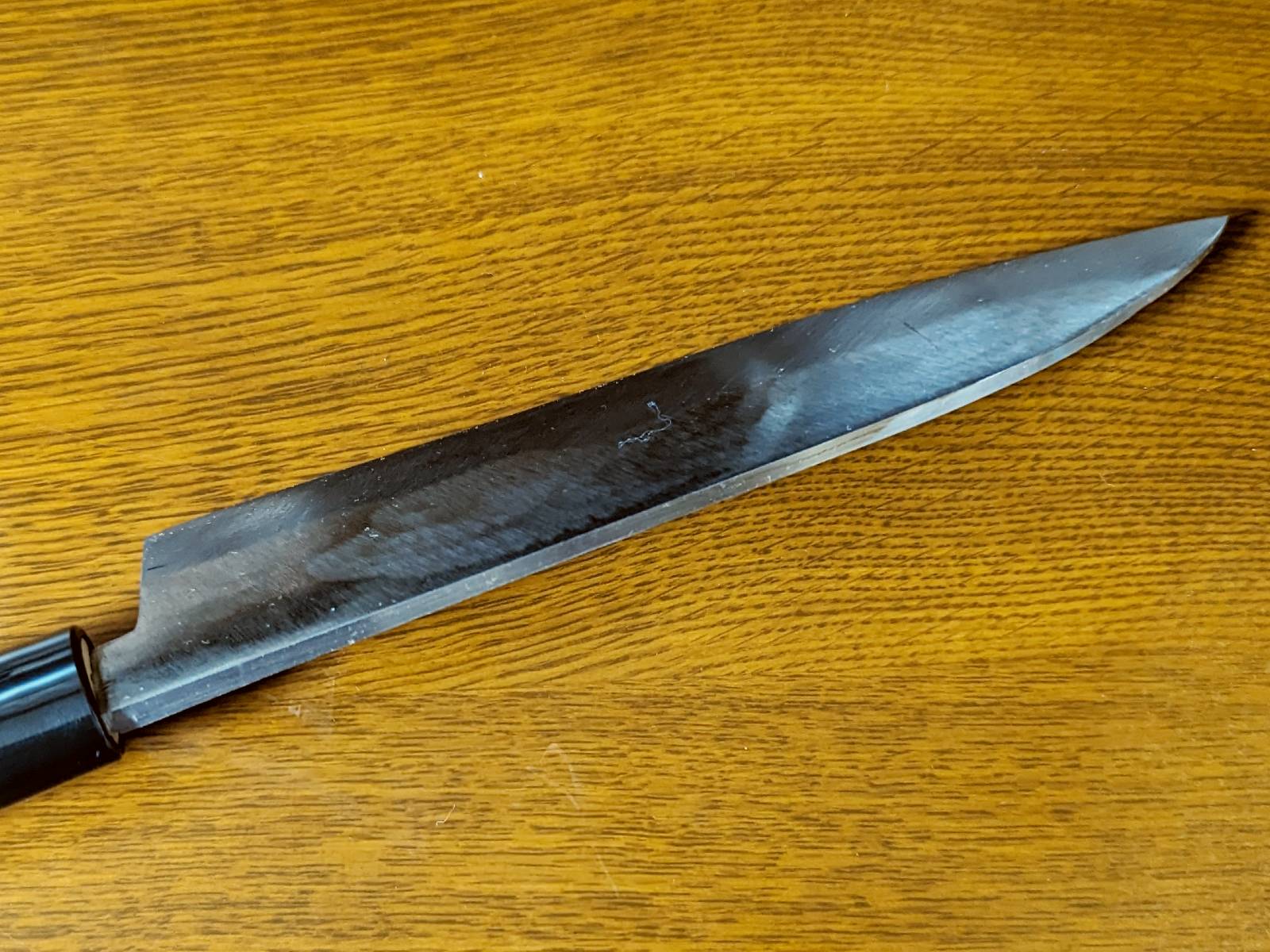 Sukesada Sukesada Ueda Tamahagane Santoku (Bunka) Large 180mm – Ichie Hamono