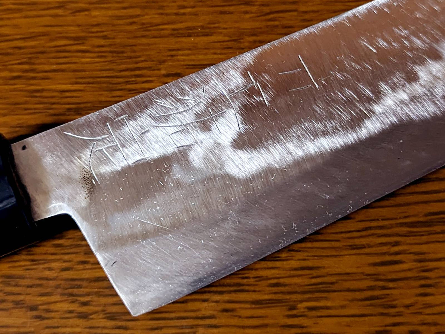 Sukesada Sukesada Ueda Tamahagane Santoku (Bunka) Large 180mm – Ichie Hamono
