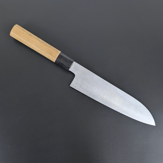 Yamamoto Sukenaga Tamahagane Santoku 185mm No Engraving Magnolia Handle