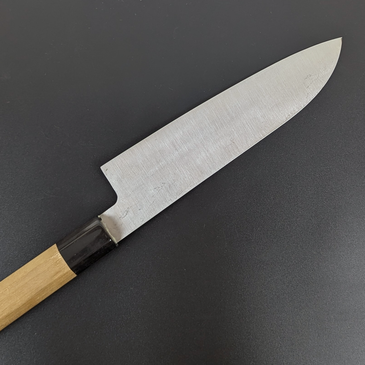 Yamamoto Sukenaga Tamahagane Santoku 185mm No Engraving Magnolia Handle