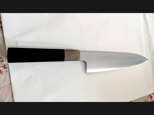 [Special Offer] Sukenaga Yamamoto Tamahagane Medium Santoku 180mm Rosewood Handle