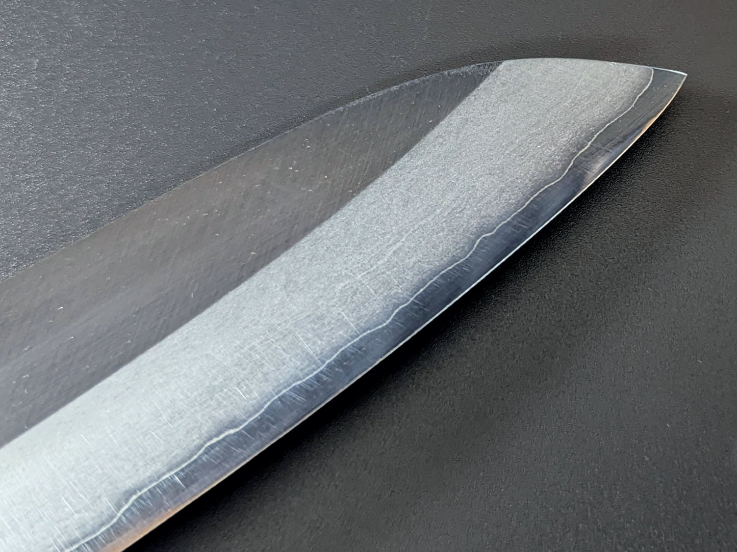 Yamatsuka Hamono Ginsan Stainless Steel Kasumi Santoku 180mm Ebony Handle