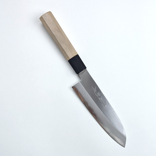 Yamatsuka Hamono Ginsan Stainless Steel Kasumi Santoku 170mm