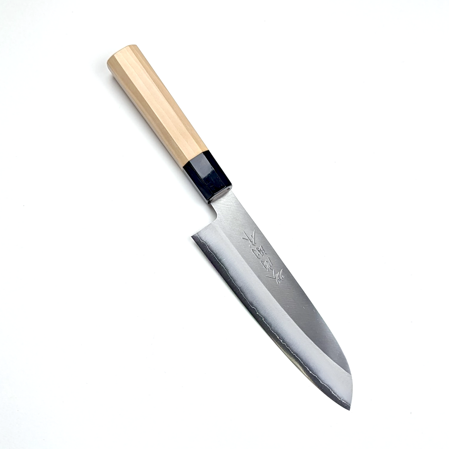 Yamatsuka Hamono Ginsan Stainless Steel Kasumi Santoku 180mm