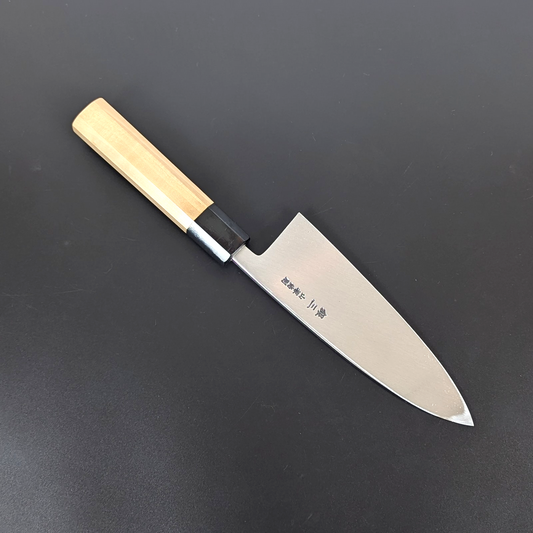 Yamatsuka Hamono Ginsan Kasumi Deba 170mm Magnolia Handle