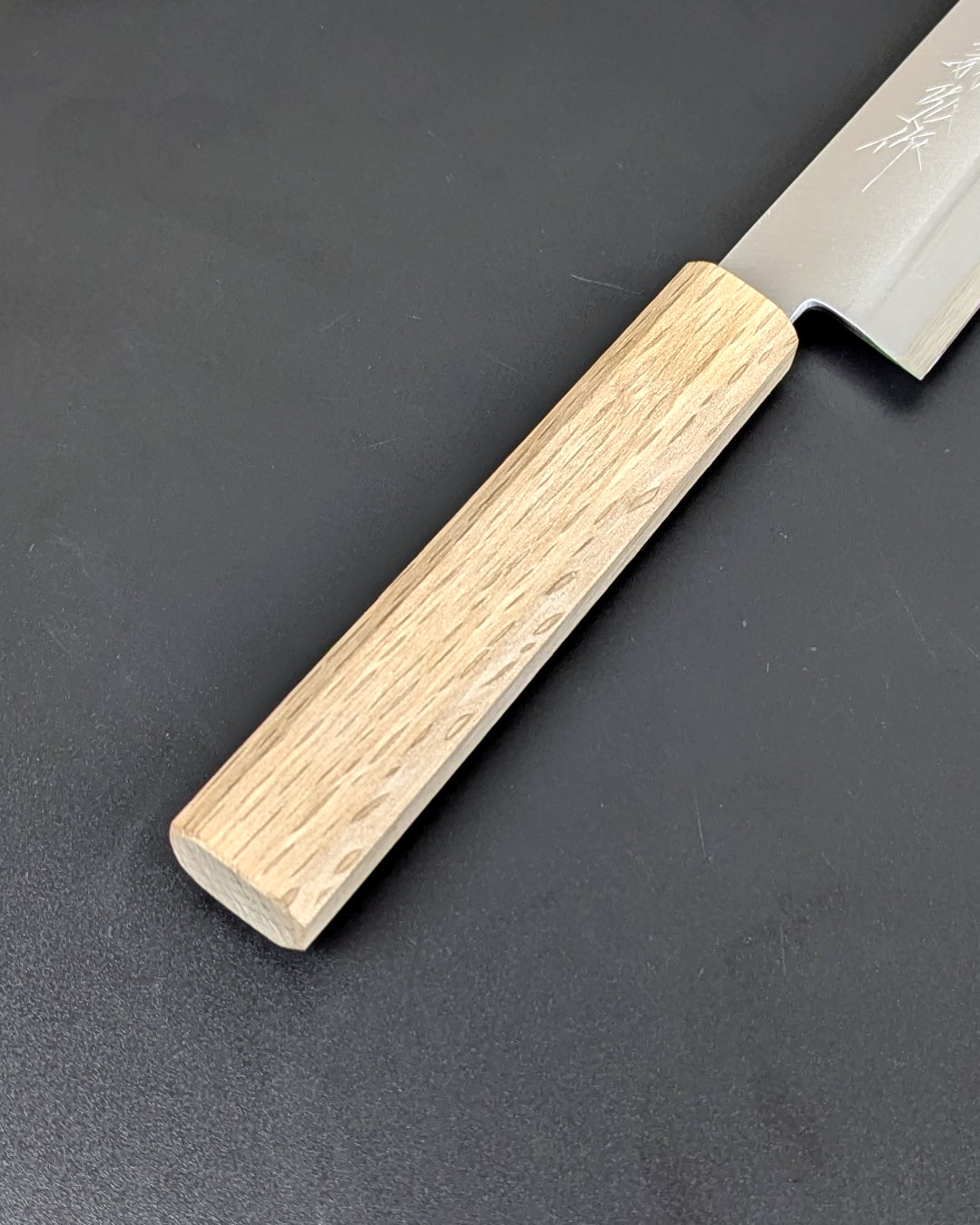 Yoshihiro Silver Steel #3 Nashiji Japanisches Santoku 165 mm (6,5 Zoll) Walnussgriff
