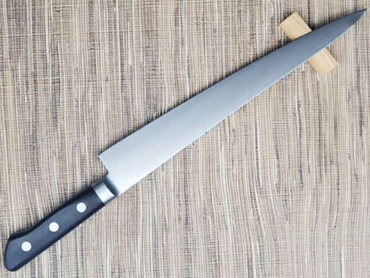Yoshihiro SK4 Steel Sujibiki 270 mm (10,6 Zoll) schwarzer Sperrholzgriff