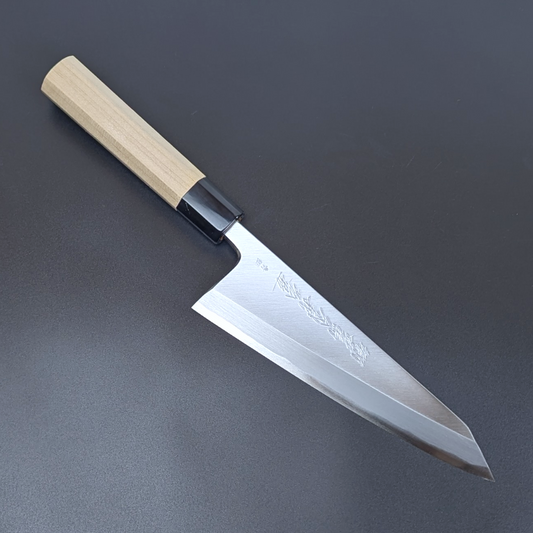 Goh Umanosuke Yoshihiro Aogami #2 Garasaki (Boning Knife) Magnolia Handle & Sheath