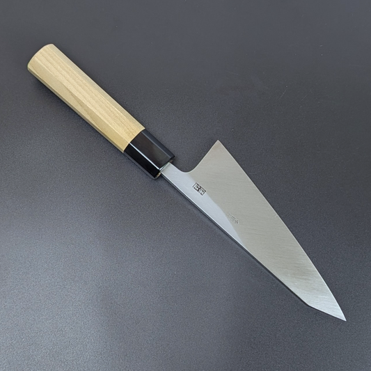 Goh Umanosuke Yoshihiro Aogami #2 Garasaki (Boning Knife) Magnolia Handle & Sheath