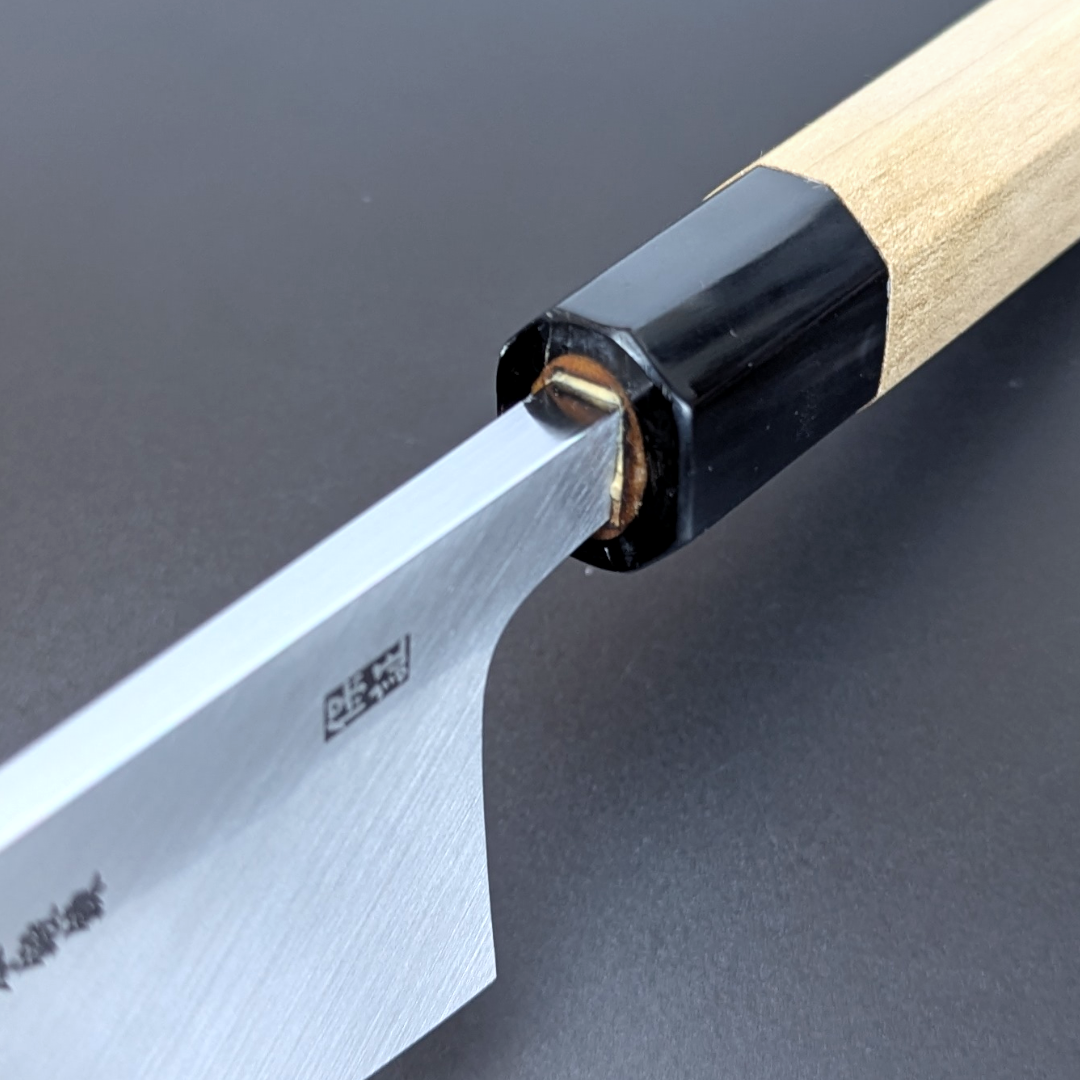 Goh Umanosuke Yoshihiro Aogami #2 Garasaki (Boning Knife) Magnolia Handle & Sheath