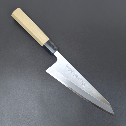 Goh Umanosuke Yoshihiro Shirogami#2 Garasaki (Boning Knife) Magnolia Handle & Sheath