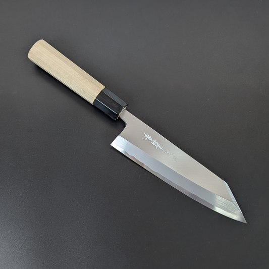 Goh Umanosuke Yoshihiro Acero blanco #2 Kiritsuke-Deba 180 mm (7,08 pulgadas)