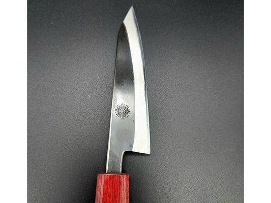 Cuchillo Yuuwa Aogami n.º 2 Kurouchi Petty de 120 mm (4,72 pulgadas) con mango de cerezo